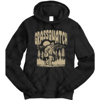 Grassquatch! Funny Bigfoot Banjo Bluegrass Sasquatch Outdoor Tie Dye Hoodie