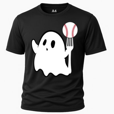 Ghost Forkball Baseball Pitch Fork Ball K Strikeout Cooling Performance Crew T-Shirt