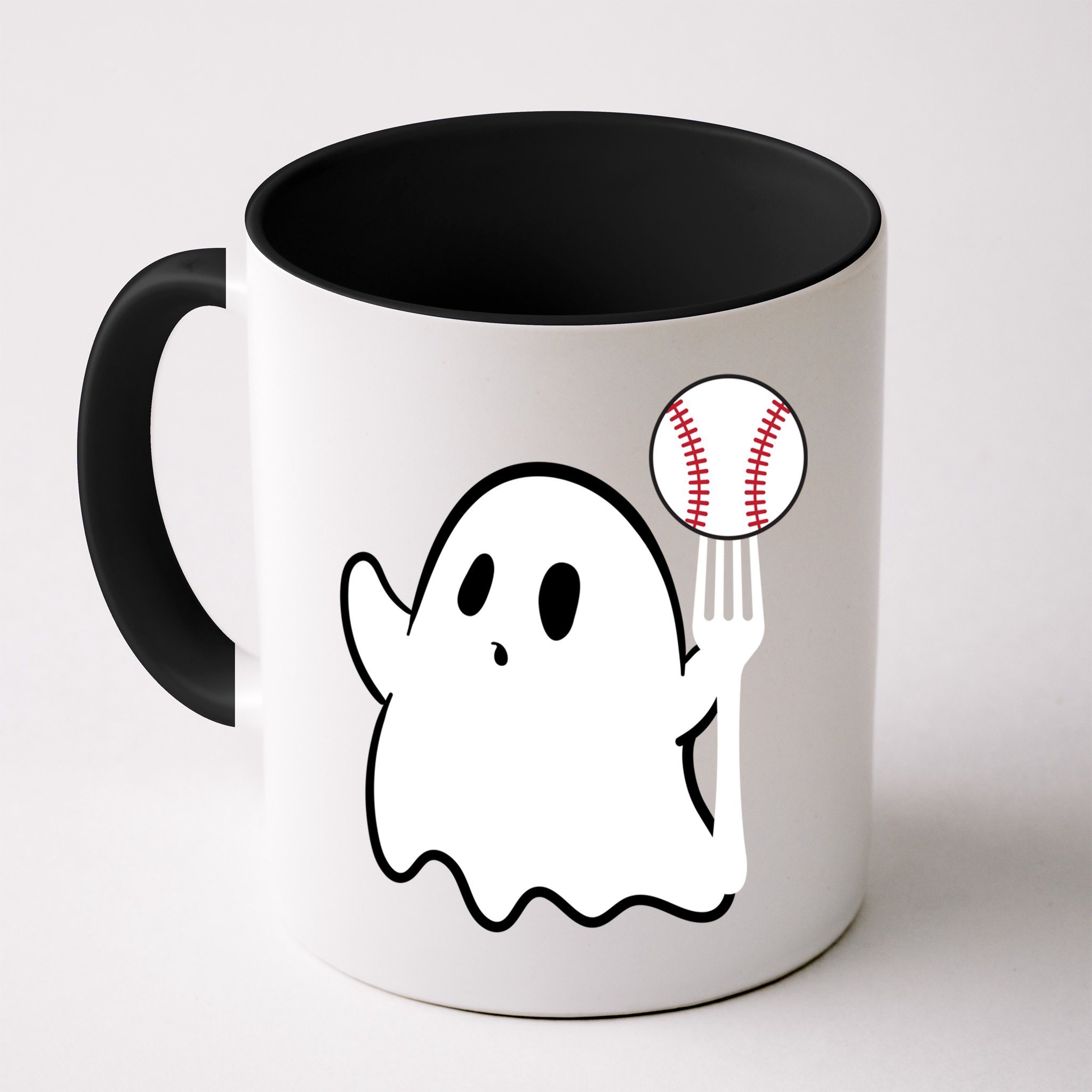 Ghost Forkball Baseball Pitch Fork Ball K Strikeout Mug