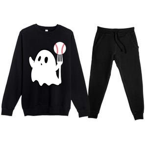 Ghost Forkball Baseball Pitch Fork Ball K Strikeout Premium Crewneck Sweatsuit Set