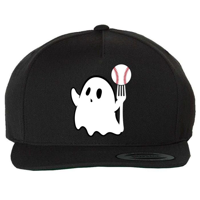 Ghost Forkball Baseball Pitch Fork Ball K Strikeout Wool Snapback Cap