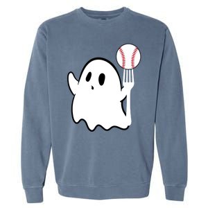 Ghost Forkball Baseball Pitch Fork Ball K Strikeout Garment-Dyed Sweatshirt