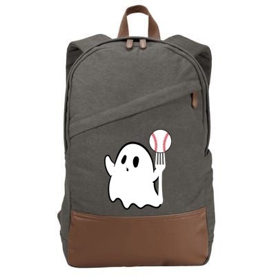 Ghost Forkball Baseball Pitch Fork Ball K Strikeout Cotton Canvas Backpack