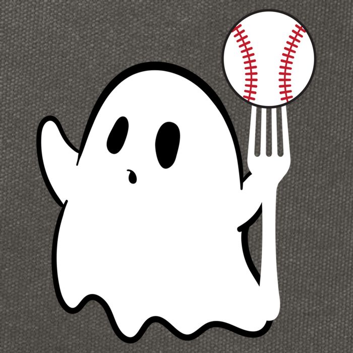 Ghost Forkball Baseball Pitch Fork Ball K Strikeout Cotton Canvas Backpack