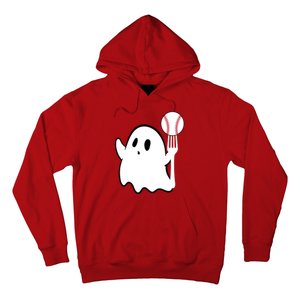 Ghost Forkball Baseball Pitch Fork Ball K Strikeout Hoodie