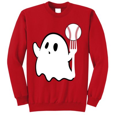 Ghost Forkball Baseball Pitch Fork Ball K Strikeout Sweatshirt