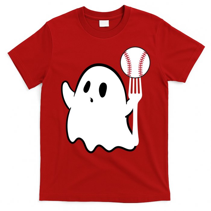 Ghost Forkball Baseball Pitch Fork Ball K Strikeout T-Shirt
