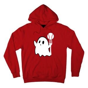 Ghost Forkball Baseball Pitch Fork Ball K Strikeout Tall Hoodie