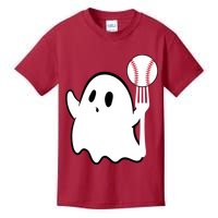 Ghost Forkball Baseball Pitch Fork Ball K Strikeout Kids T-Shirt