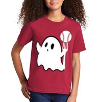 Ghost Forkball Baseball Pitch Fork Ball K Strikeout Kids T-Shirt