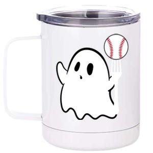 Ghost Forkball Baseball Pitch Fork Ball K Strikeout 12 oz Stainless Steel Tumbler Cup