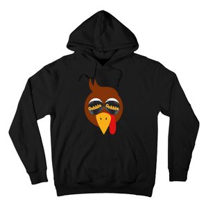 Gobble Funny Cute Turkey Face Cute Turkey Family Thanksgiving Thanksgivings Hoodie