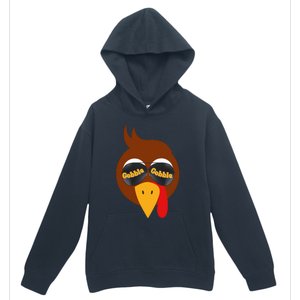 Gobble Funny Cute Turkey Face Cute Turkey Family Thanksgiving Thanksgivings Urban Pullover Hoodie