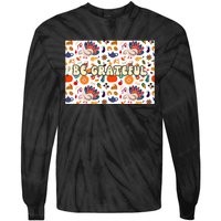 Gobble Funny Cute Turkey Face Cute Turkey Family Thanksgiving Thanksgivings Tie-Dye Long Sleeve Shirt