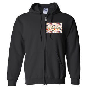 Gobble Funny Cute Turkey Face Cute Turkey Family Thanksgiving Thanksgivings Full Zip Hoodie