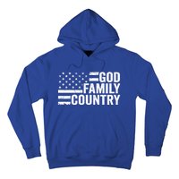 God Family Country Gift Usa Patriotic Christian American Flag Funny Gift Hoodie