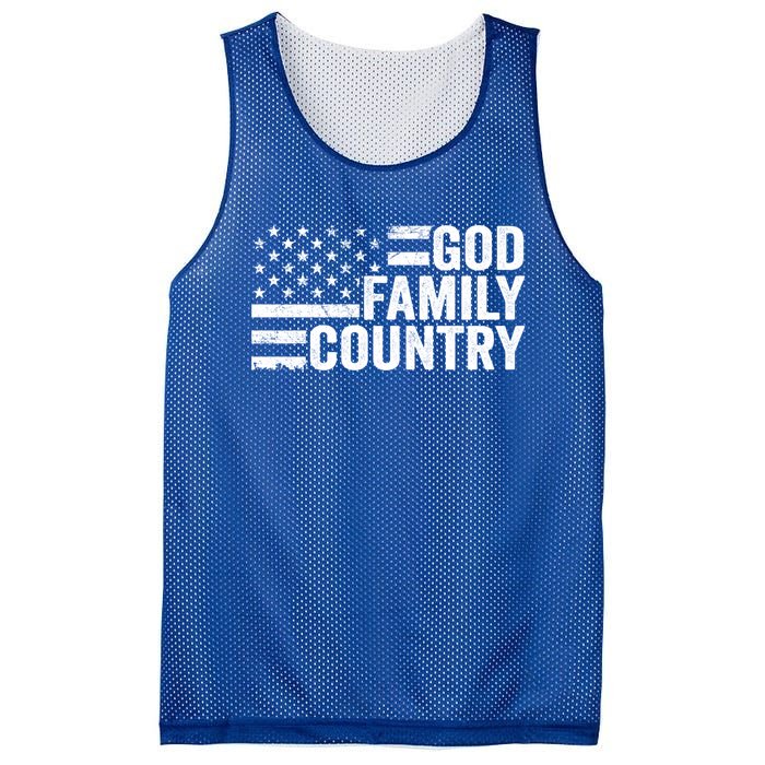 God Family Country Gift Usa Patriotic Christian American Flag Funny Gift Mesh Reversible Basketball Jersey Tank