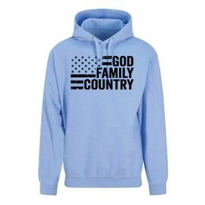 God Family Country Gift Usa Patriotic Christian American Flag Funny Gift Unisex Surf Hoodie