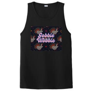 Gobble Funny Cute Turkey Face Cute Turkey Family Thanksgiving Thanksgivings PosiCharge Competitor Tank