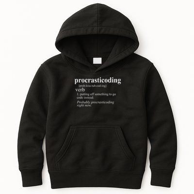 Gifts For Coders Procrasticoding Computer Funny Coding Kids Hoodie