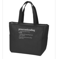 Gifts For Coders Procrasticoding Computer Funny Coding Zip Tote Bag