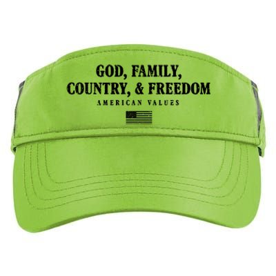 God Family Country And Freedom Gift Adult Drive Performance Visor