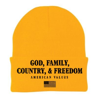 God Family Country And Freedom Gift Knit Cap Winter Beanie