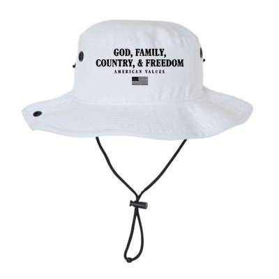 God Family Country And Freedom Gift Legacy Cool Fit Booney Bucket Hat