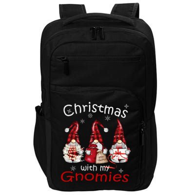 Gnome Family Christmas Buffalo Plaid Impact Tech Backpack