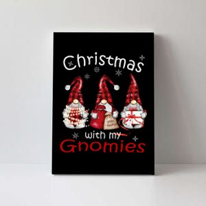 Gnome Family Christmas Buffalo Plaid Canvas