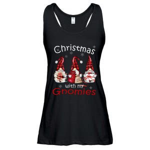 Gnome Family Christmas Buffalo Plaid Ladies Essential Flowy Tank