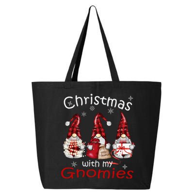 Gnome Family Christmas Buffalo Plaid 25L Jumbo Tote