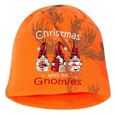 Gnome Family Christmas Buffalo Plaid Kati - Camo Knit Beanie