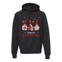 Gnome Family Christmas For Women Buffalo Plaid Premium Hoodie