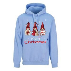 Gnome Family Christmas For Women Buffalo Plaid Unisex Surf Hoodie