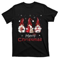 Gnome Family Christmas Shirts For Women Buffalo Plaid T-Shirt