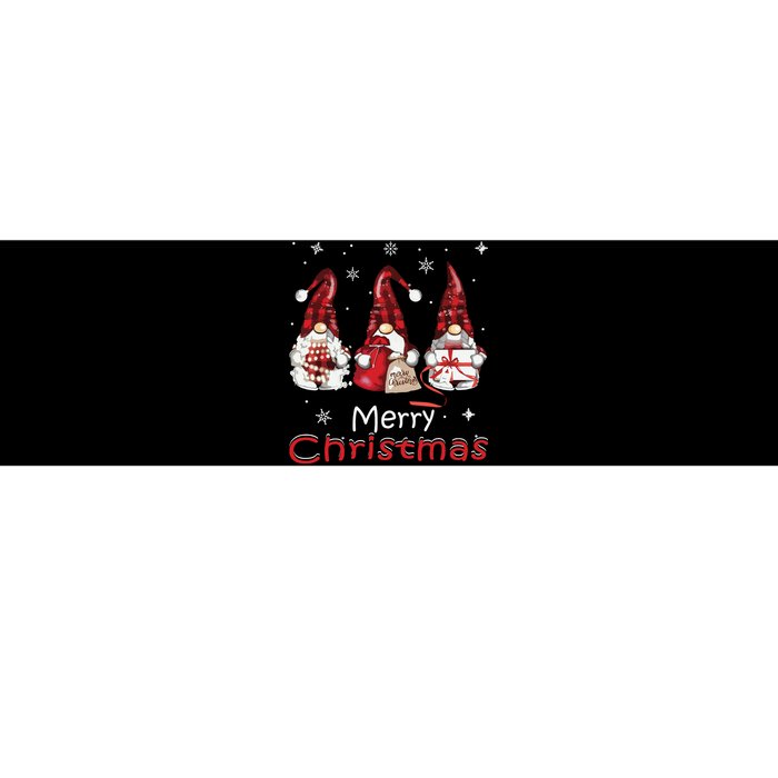 Gnome Family Christmas Shirts For Women Buffalo Plaid Bumper Sticker