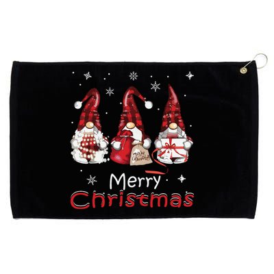 Gnome Family Christmas Shirts For Women Buffalo Plaid Grommeted Golf Towel