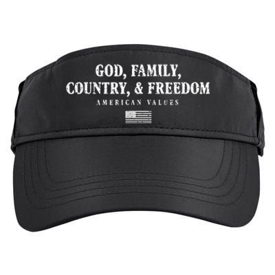 God Family Country & Freedom Adult Drive Performance Visor