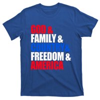 God Family Country Freedom Patriotic Holiday Gift T-Shirt