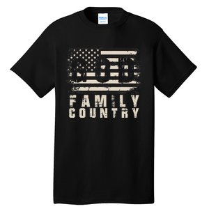 God Family Country Patriotic Proud Soldier USA Memorial Day Tall T-Shirt