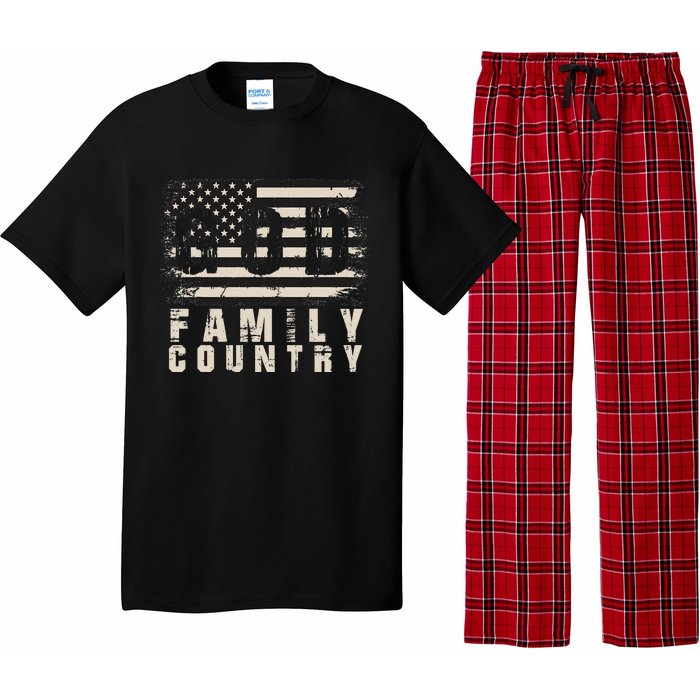 God Family Country Patriotic Proud Soldier USA Memorial Day Pajama Set