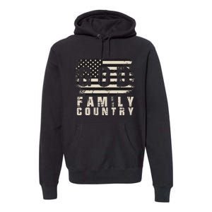 God Family Country Patriotic Proud Soldier USA Memorial Day Premium Hoodie