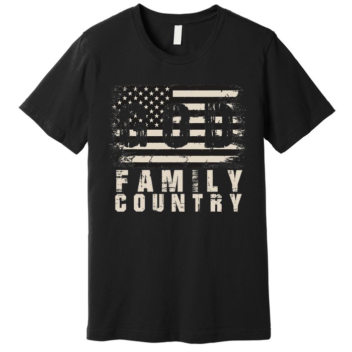 God Family Country Patriotic Proud Soldier USA Memorial Day Premium T-Shirt