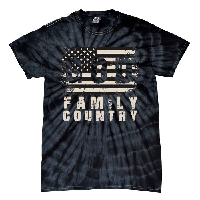 God Family Country Patriotic Proud Soldier USA Memorial Day Tie-Dye T-Shirt