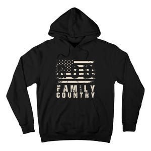 God Family Country Patriotic Proud Soldier USA Memorial Day Tall Hoodie