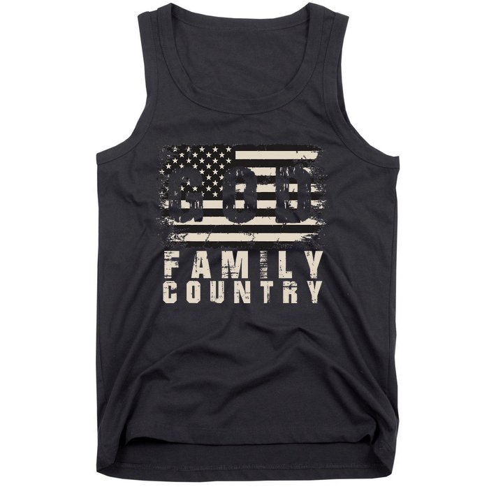 God Family Country Patriotic Proud Soldier USA Memorial Day Tank Top