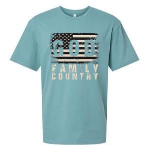 God Family Country Patriotic Proud Soldier USA Memorial Day Sueded Cloud Jersey T-Shirt