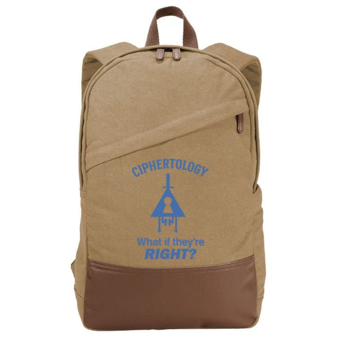 Gravity Falls Ciphertology What If TheyRe Right Cotton Canvas Backpack