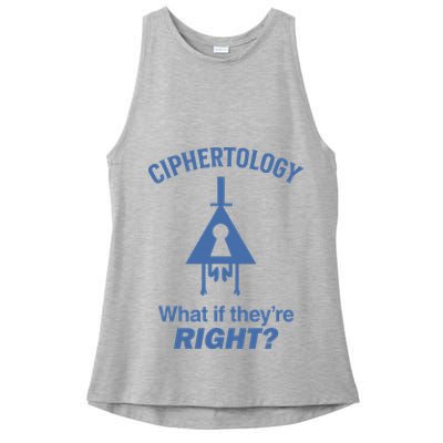 Gravity Falls Ciphertology What If TheyRe Right Ladies PosiCharge Tri-Blend Wicking Tank